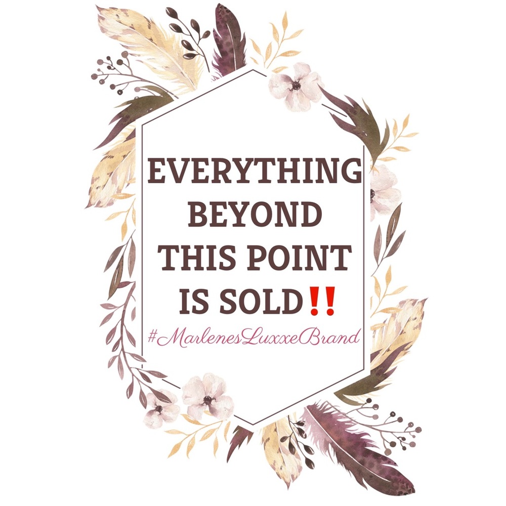 ✨SOLD OUT✨